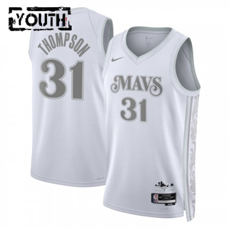 Barn Dallas Mavericks Tröja Klay Thompson Nike 2024-25 City Edition Vit Swingman